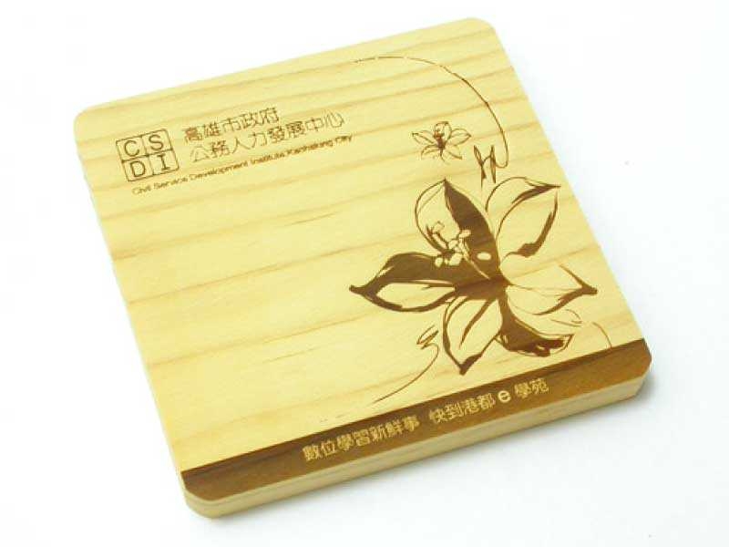 松木杯墊(方形)